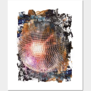 Disco ball art collage Posters and Art